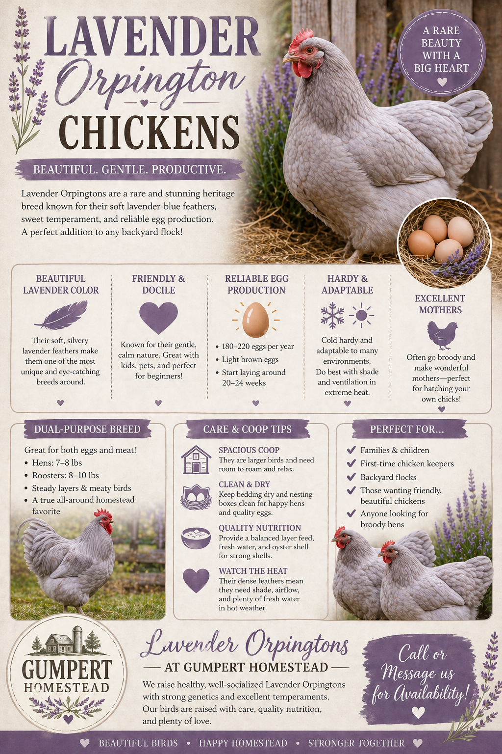 Lavender Orpington Chickens: A Beautiful, Gentle Breed for Your Homestead