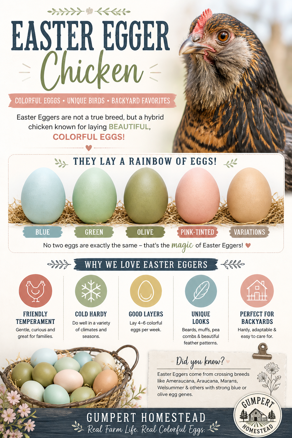 Easter Egger Chickens: Egg Colors, Traits, and Why Backyard Flocks Love Them