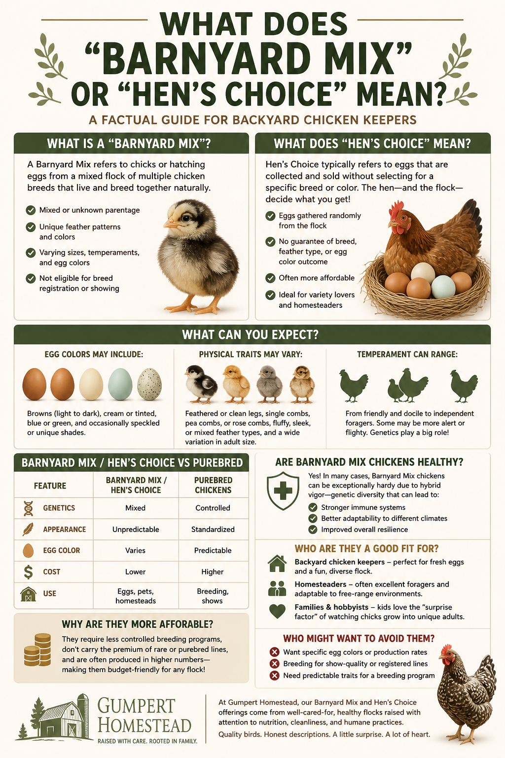 What Does “Barnyard Mix” or “Hen’s Choice” Really Mean?