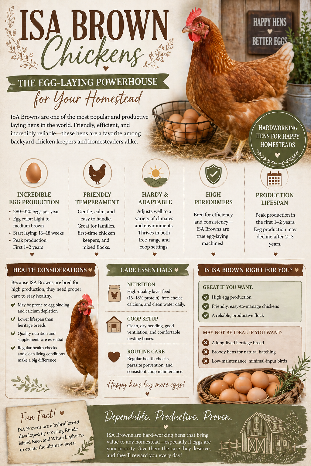 ISA Brown Chickens: The Ultimate Egg-Laying Powerhouse for Your Homestead