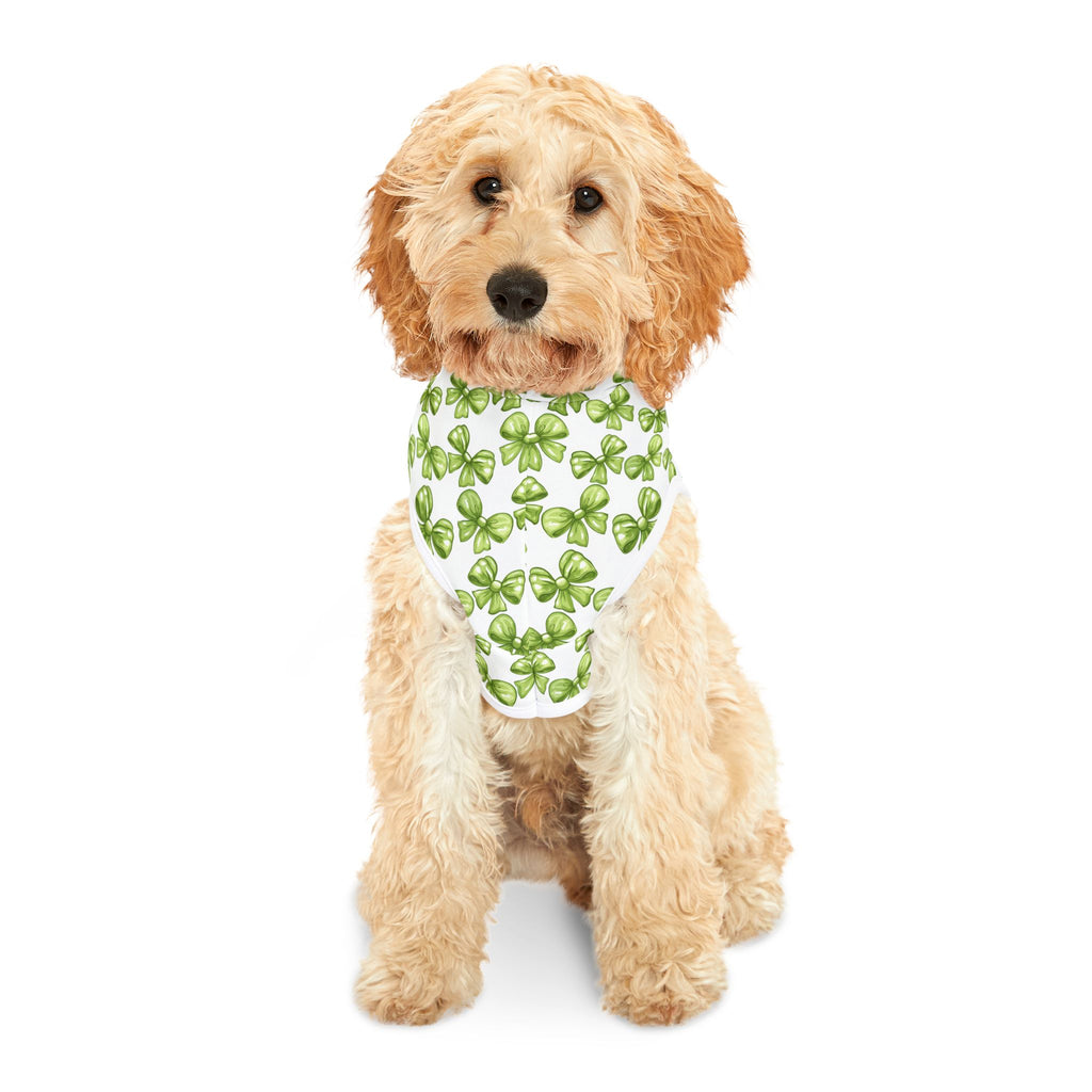 Lime Coquette Bows Cute Pet Hoodie - Adorable Puppy Sweater, Small Dog Outfit, Furry Friend Gift, Pet Apparel, Animal Lover Present