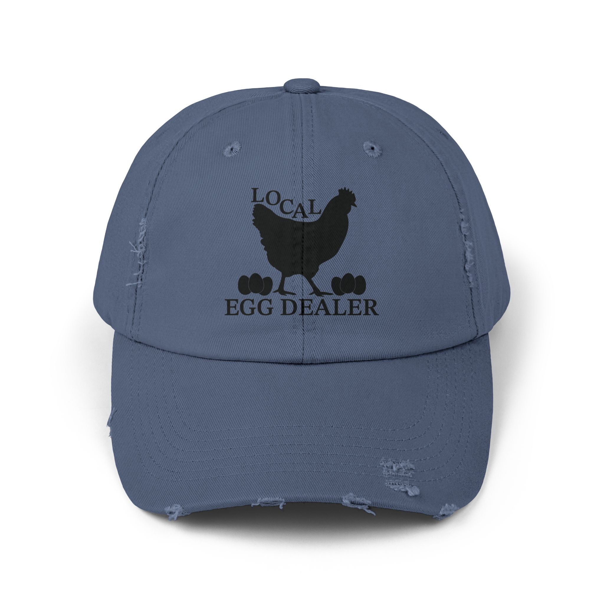 Local Egg Dealer Distressed Baseball Cap – Funny Chicken Hat, Farm Fresh Egg Seller Cap, Backyard Chicken Keeper Hat, Homestead Humor Gift