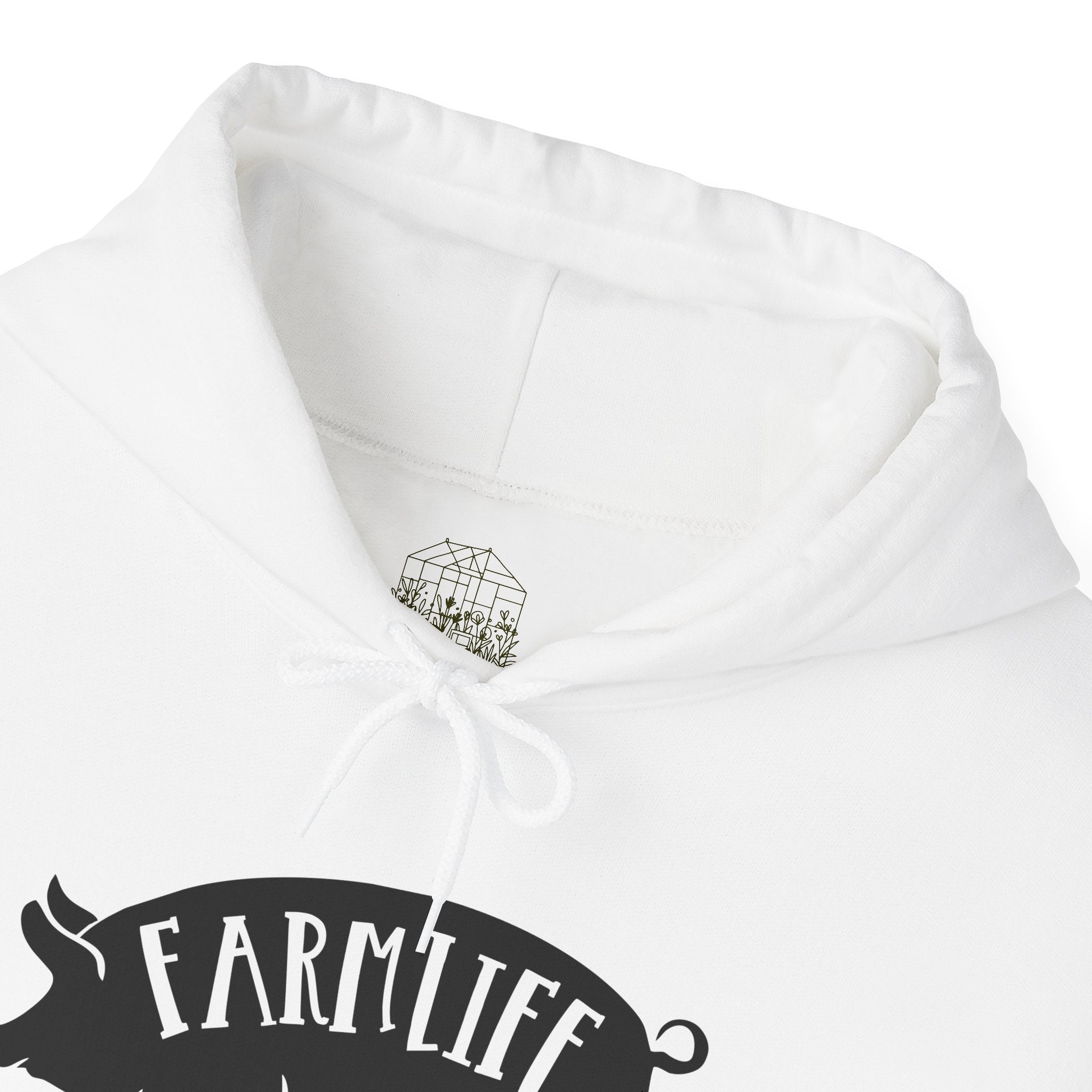 Farmhouse Pig Silhouette Hoodie – Farm Life Sweatshirt, Pig Lover Pullover, Homestead Hoodie, Mini Pig Apparel, Farm Animal Hoodie, Country Living Unisex Hoodie