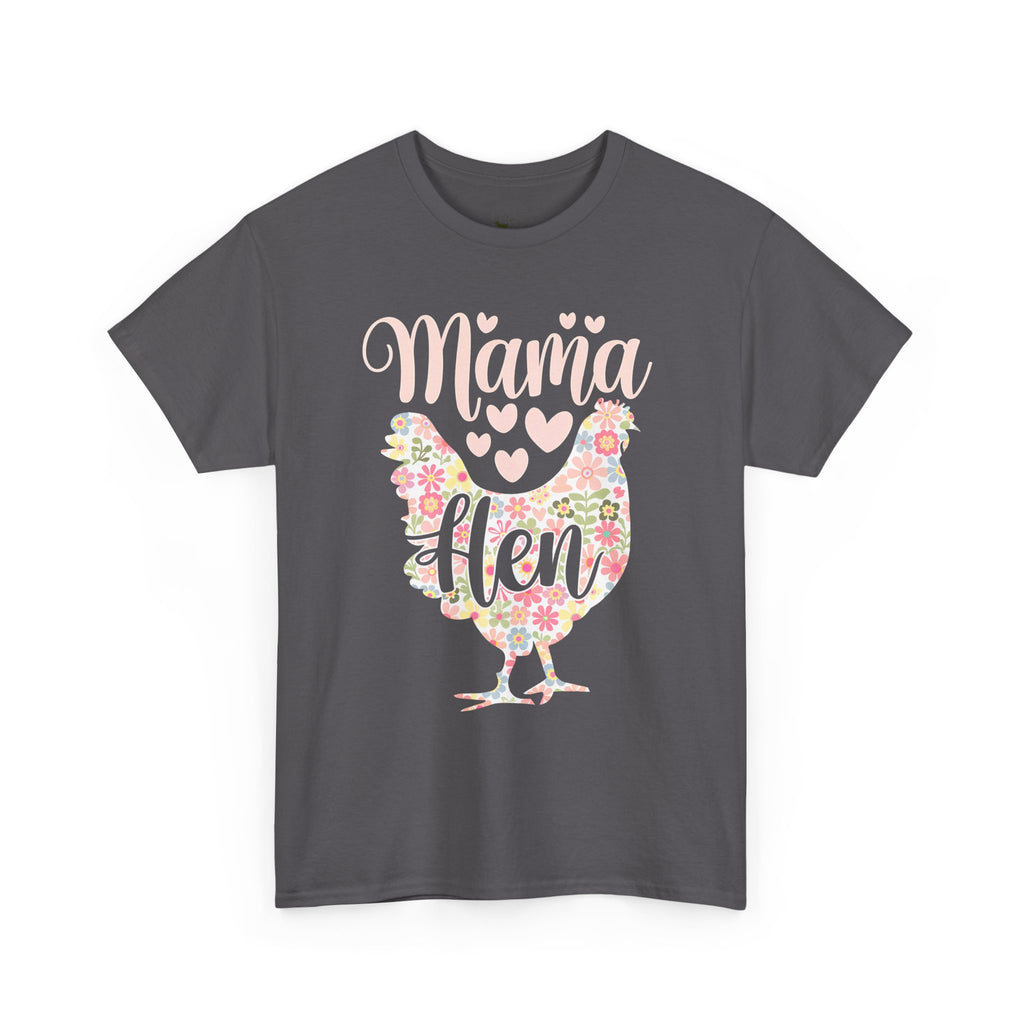Mama Hen T-Shirt – Chicken Mom Tee, Minimalist Farmhouse Chicken Shirt, Unisex Gildan 5000