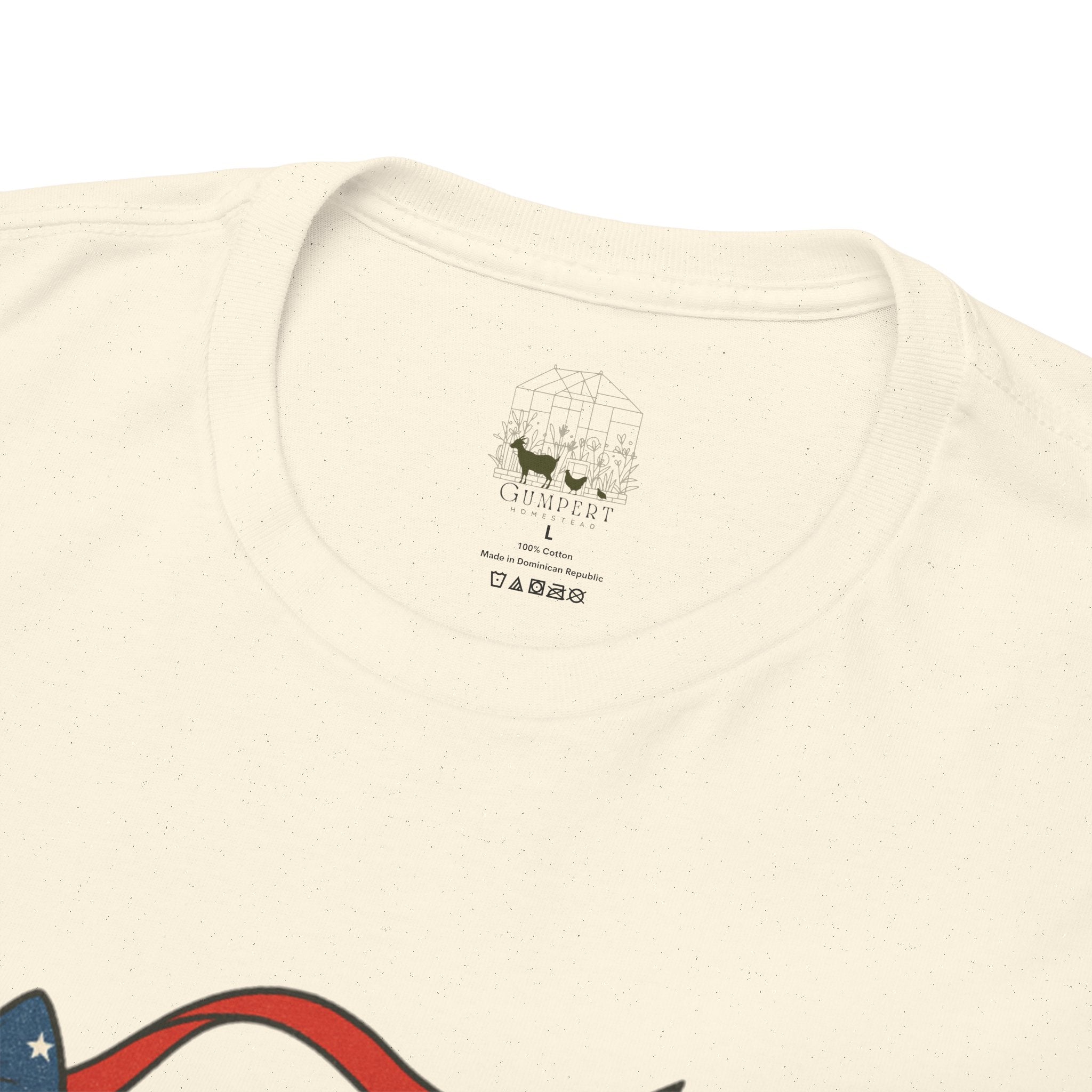4th of July Goose T-Shirt | Patriotic Farm Goose Graphic Tee | Americana Country Shirt | Red White Blue Farm Animal Shirt | Homestead Summer Apparel