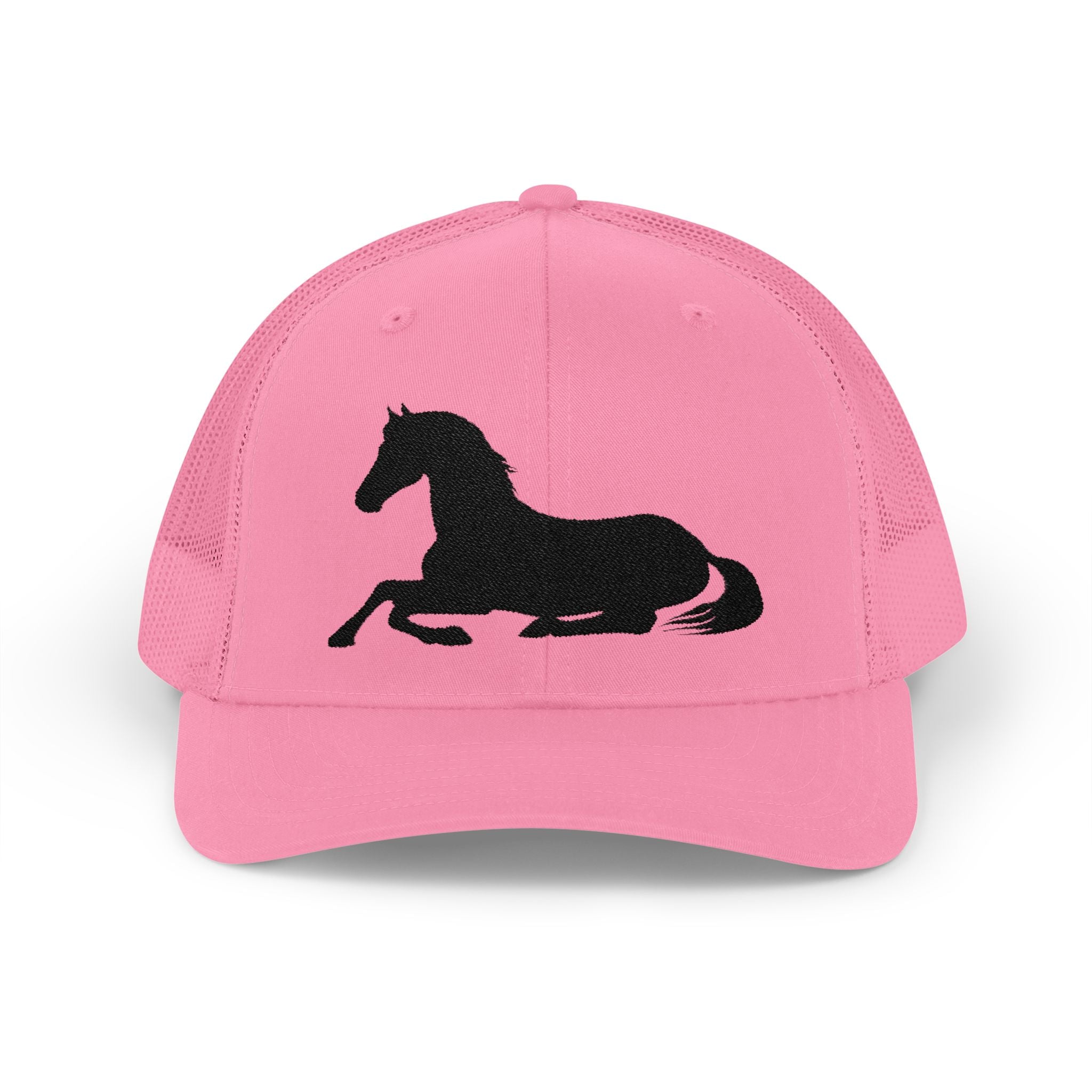 Resting Horse Trucker Hat | Laying Horse Silhouette Mesh Snapback Cap | Western Ranch Horse Lover Hat | Rustic Farm Life Cowboy Cowgirl Cap