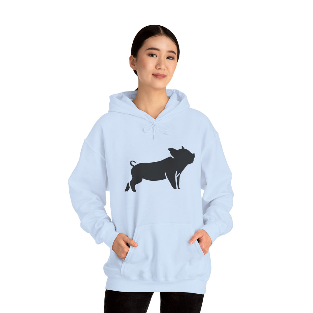 Pig Silhouette Hoodie – Farm Life Sweatshirt, Pig Lover Pullover, Homestead Hoodie, Mini Pig Apparel, Farm Animal Hoodie, Country Living Unisex Hoodie