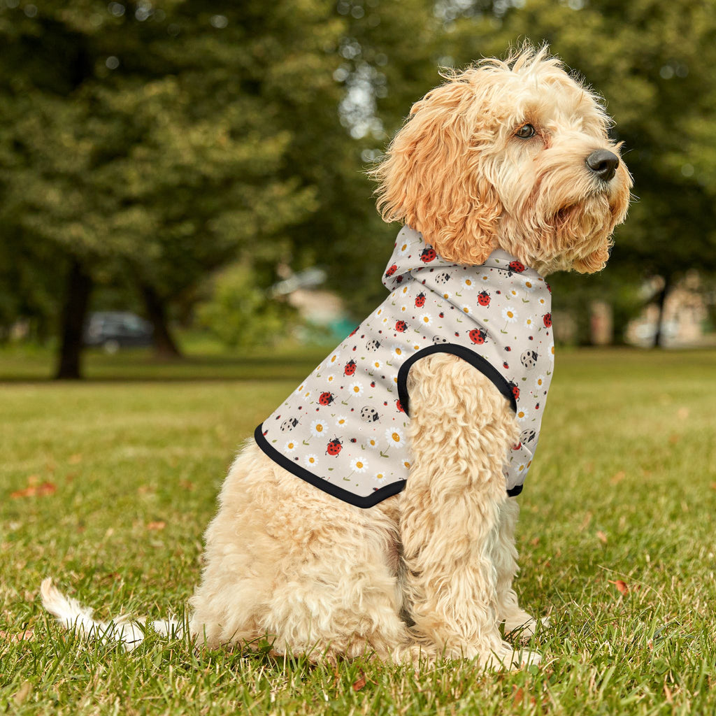Ladybug Pet Hoodie, Cute Pet Apparel, Animal Lover Gift, Dog Sweater, Cat Jumper, Pet Clothing