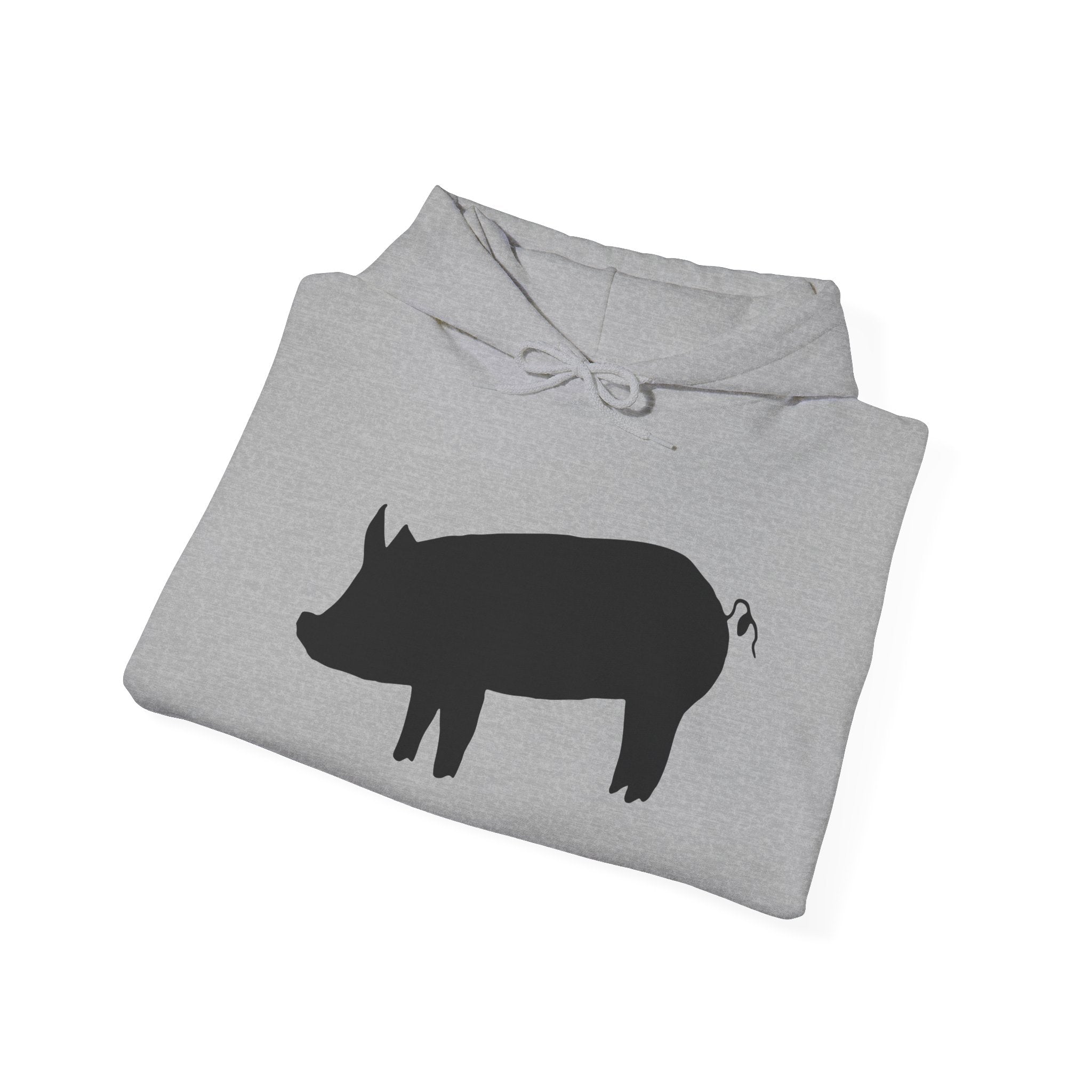 Pig Silhouette Hoodie – Farm Life Sweatshirt, Pig Lover Pullover, Homestead Hoodie, Mini Pig Apparel, Farm Animal Hoodie, Country Living Unisex Hoodie