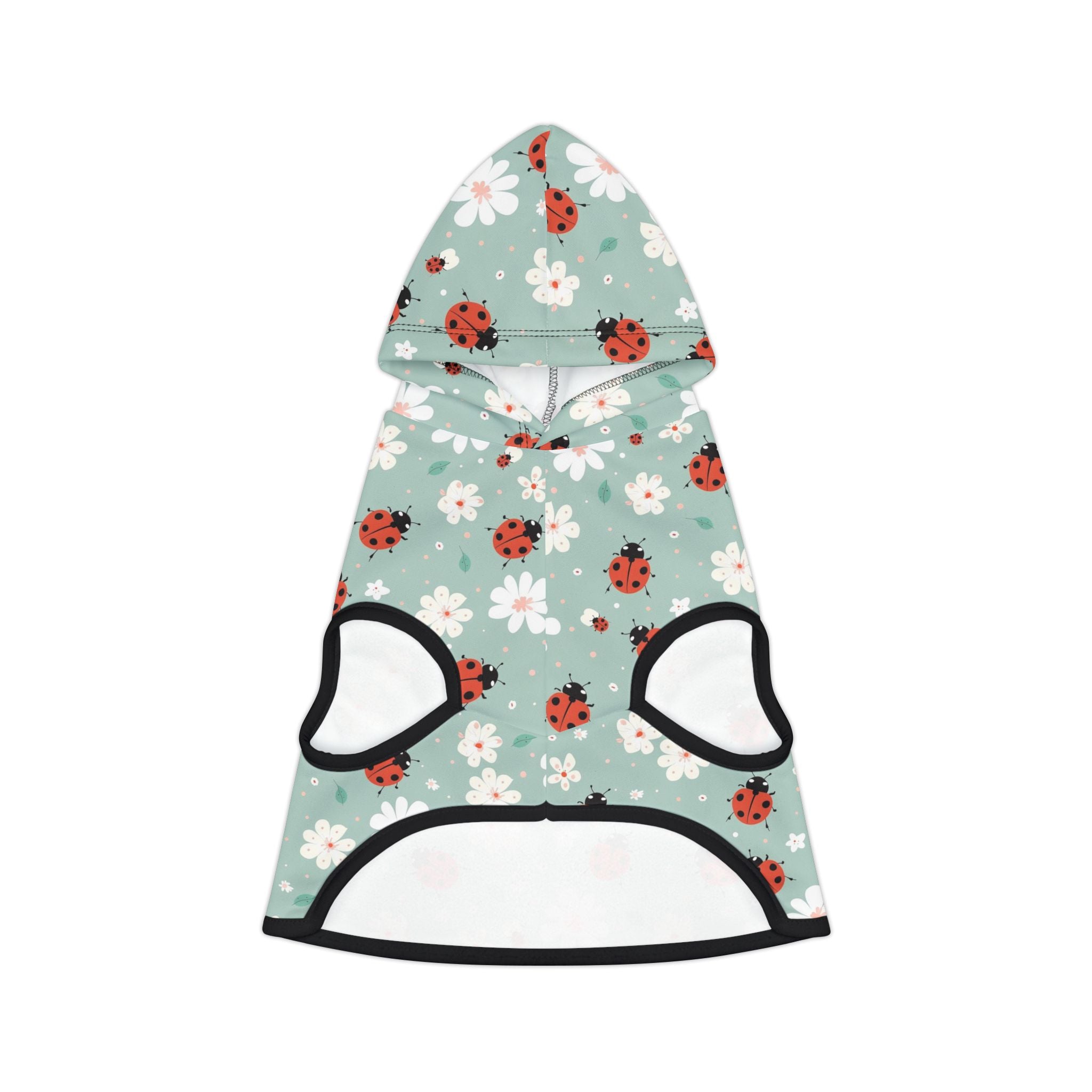 Cute Ladybug Pet Hoodie, Cute Pet Apparel, Animal Lover Gift, Dog Sweater, Cat Jumper, Pet Clothing