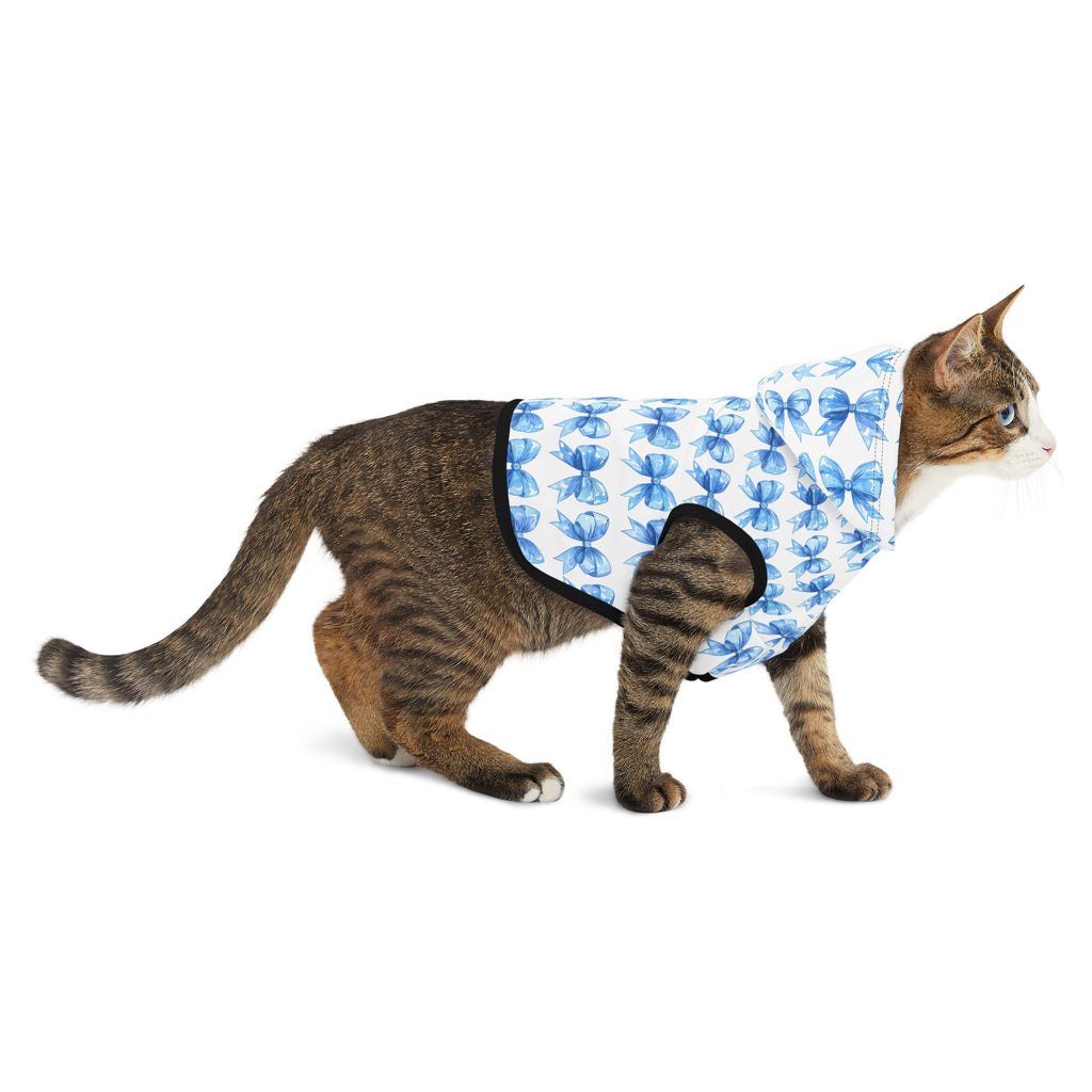 Coquette Bows Cute Pet Hoodie - Adorable Puppy Sweater, Small Dog Outfit, Furry Friend Gift, Pet Apparel, Animal Lover Present