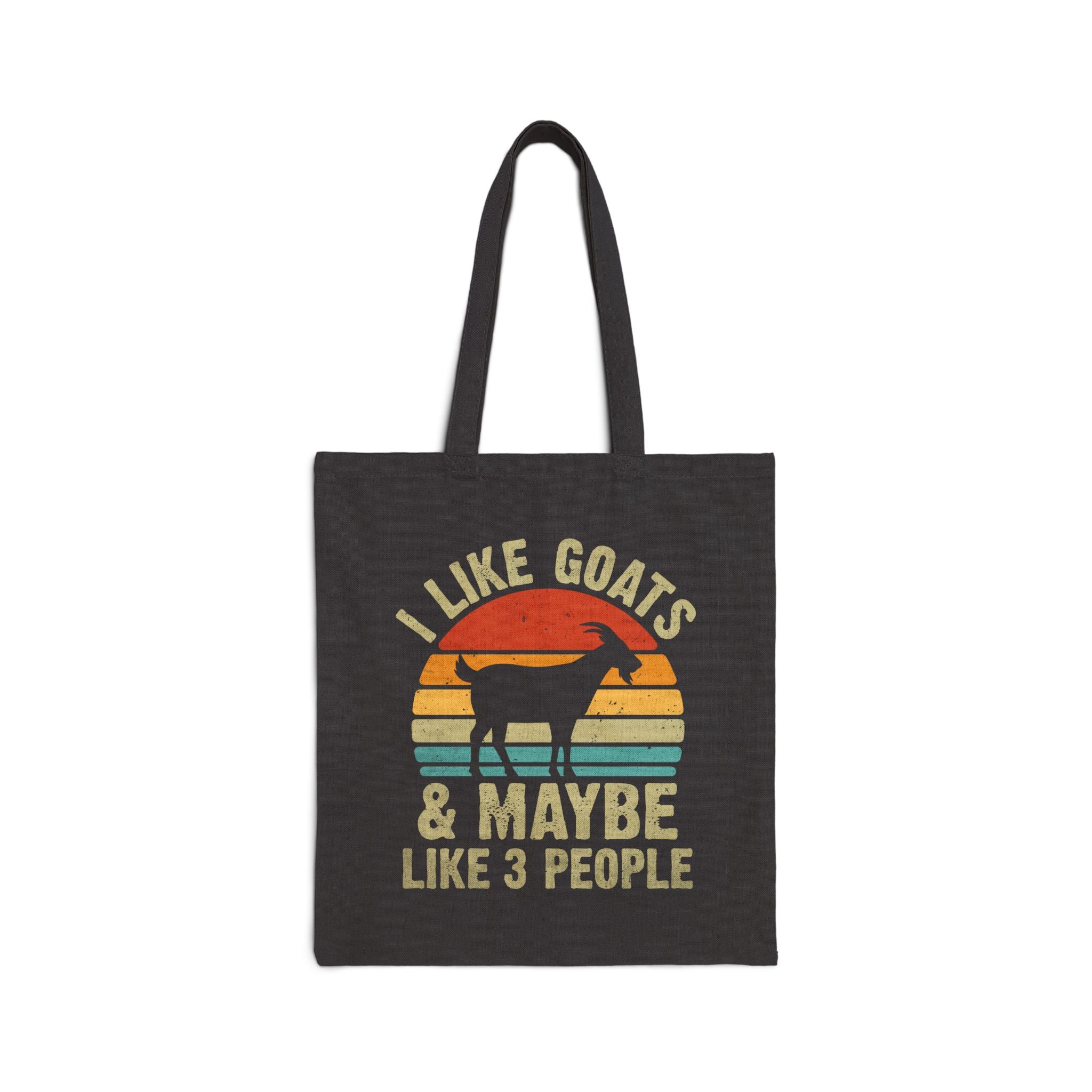 Funny Goat Tote Bag | “I Like Goats & Maybe Like 3 People” Canvas Bag | Goat Lover Gift | Farm Life Tote | Reusable Market Bag | Gumpert Homestead
