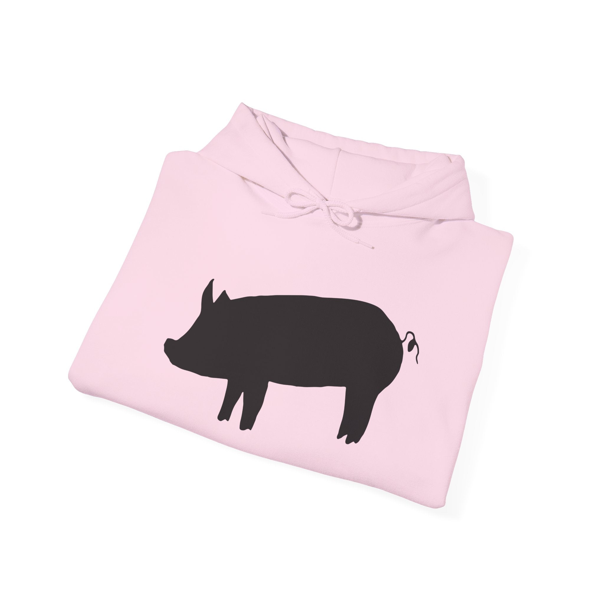 Pig Silhouette Hoodie – Farm Life Sweatshirt, Pig Lover Pullover, Homestead Hoodie, Mini Pig Apparel, Farm Animal Hoodie, Country Living Unisex Hoodie