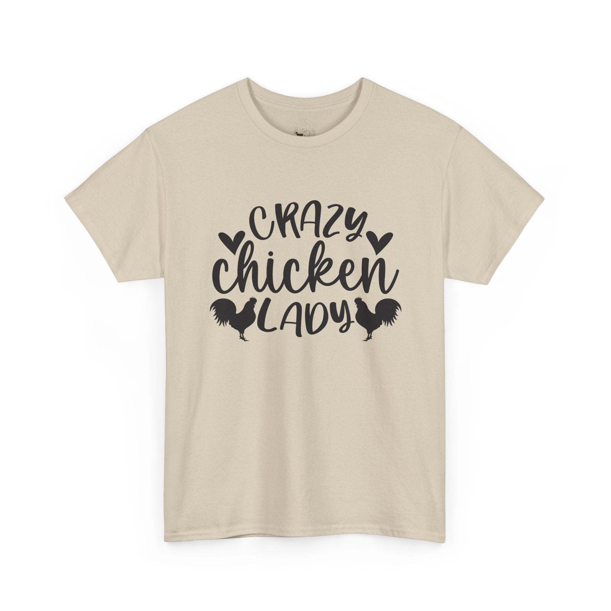 Crazy Chicken Lady T-Shirt – Funny Chicken Mom Tee, Farmhouse Homestead Chicken Lover Shirt, Unisex Gildan 5000