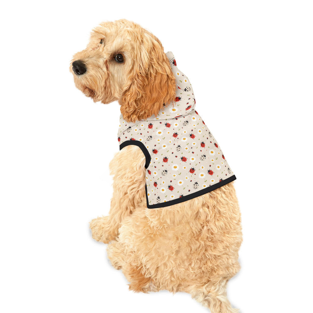 Ladybug Pet Hoodie, Cute Pet Apparel, Animal Lover Gift, Dog Sweater, Cat Jumper, Pet Clothing