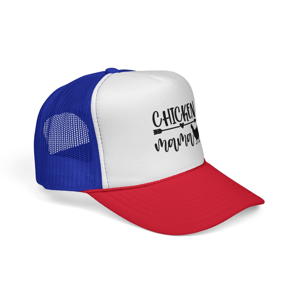 Chicken Mama Trucker Hat – Farm Mom Hat, Backyard Chicken Keeper Cap, Funny Homestead Poultry Hat