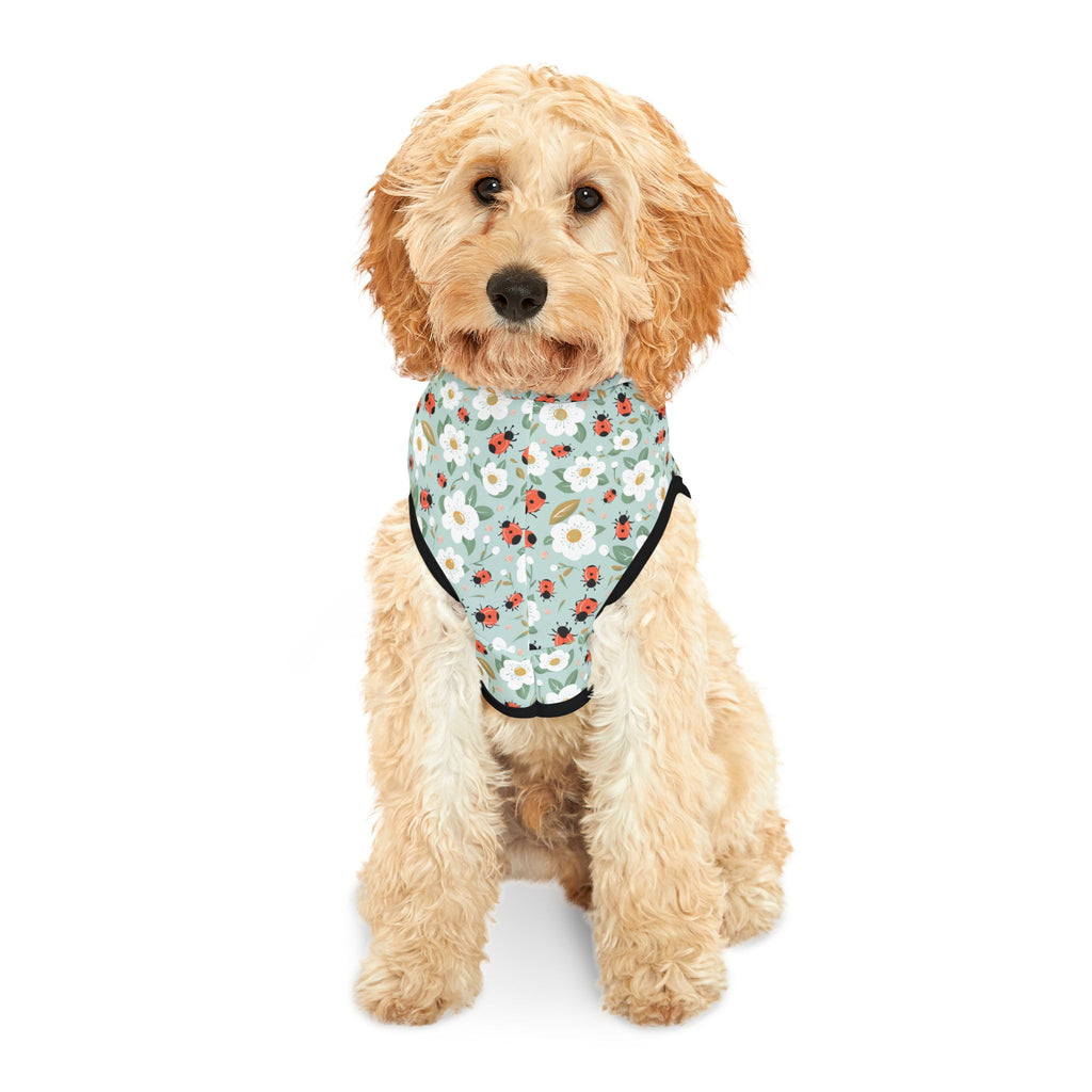 Blue Ladybug Pet Hoodie, Cute Pet Apparel, Animal Lover Gift, Dog Sweater, Cat Jumper, Pet Clothing