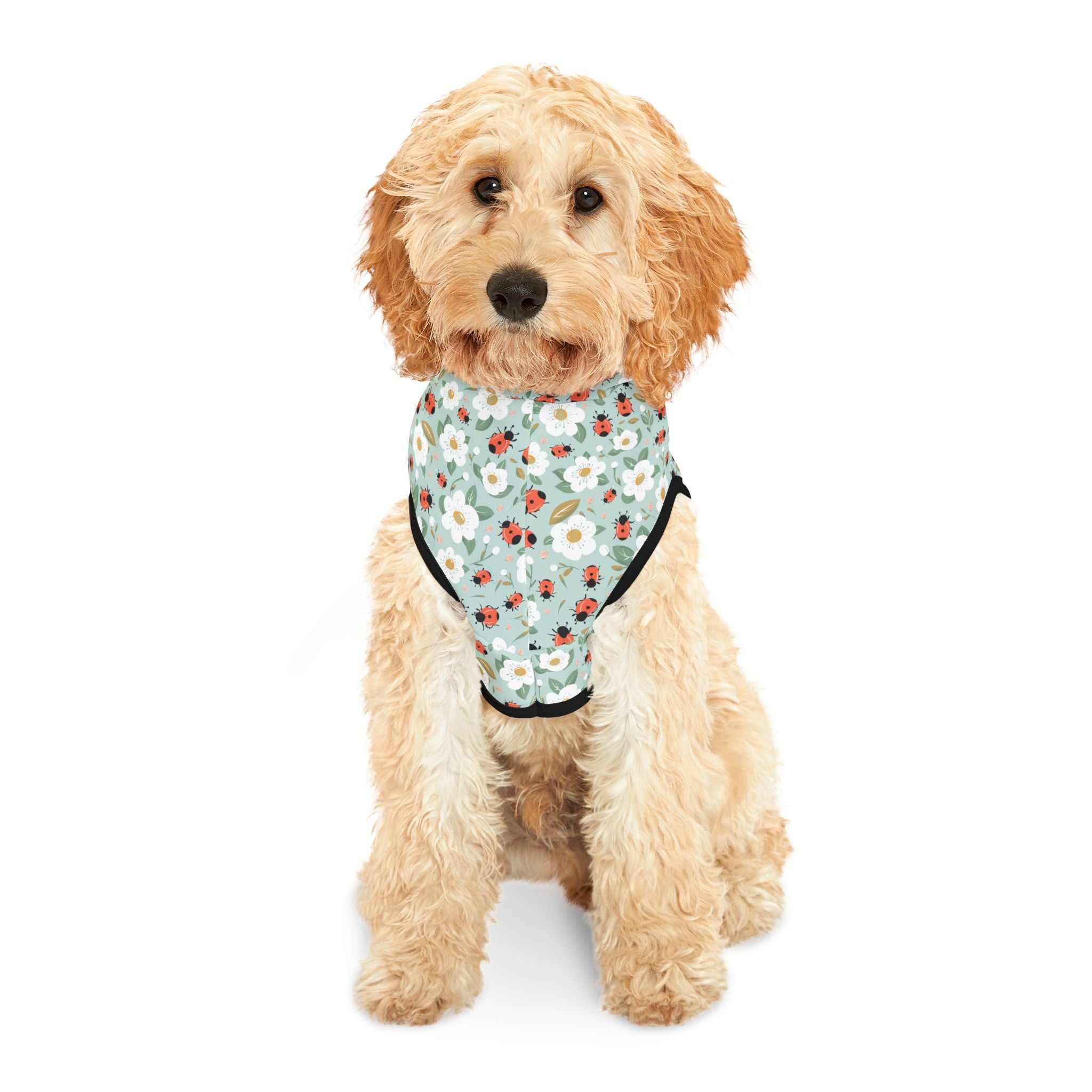 Blue Ladybug Pet Hoodie, Cute Pet Apparel, Animal Lover Gift, Dog Sweater, Cat Jumper, Pet Clothing