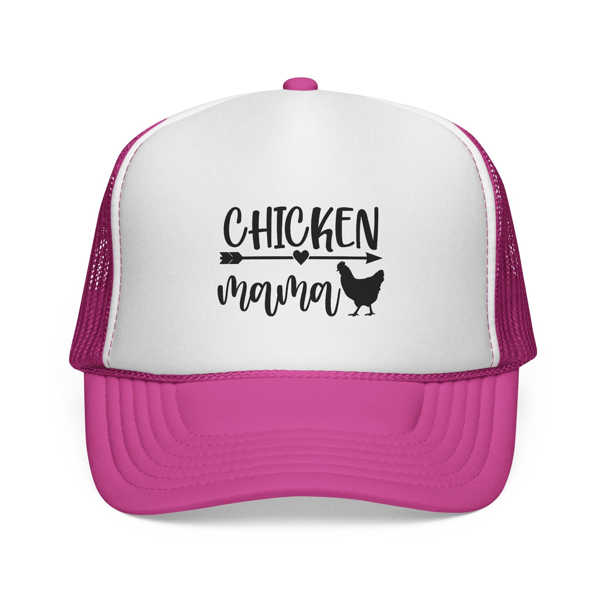 Chicken Mama Trucker Hat – Farm Mom Hat, Backyard Chicken Keeper Cap, Funny Homestead Poultry Hat