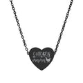 Chicken Mama Heart Necklace – Farm Lover Jewelry, Stainless Steel Engraved Necklace, Chicken Mom Gift