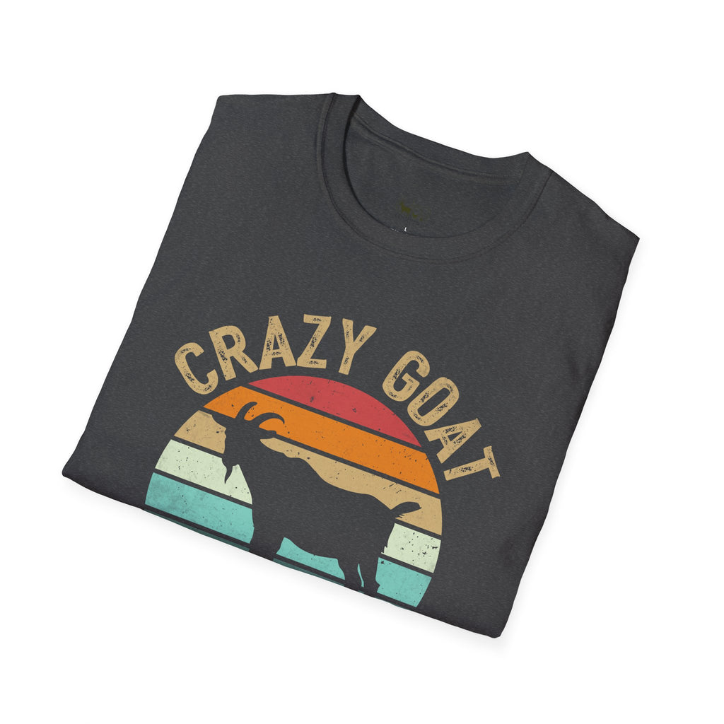 Crazy Goat Lady Vintage Unisex T-Shirt | Funny Goat Lover Farm Life Tee