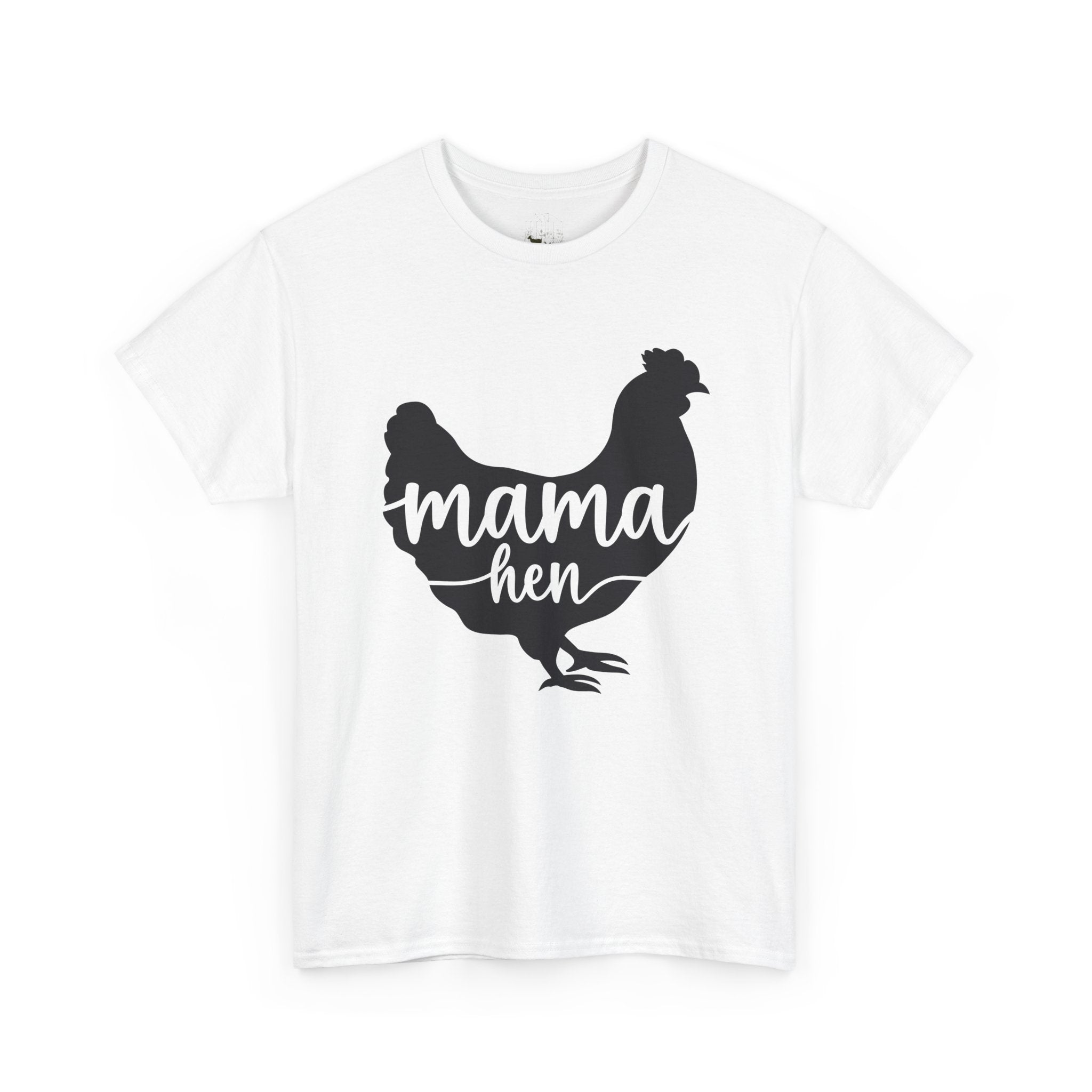 Mama Hen T-Shirt – Chicken Mom Tee, Minimalist Farmhouse Chicken Shirt, Unisex Gildan 5000