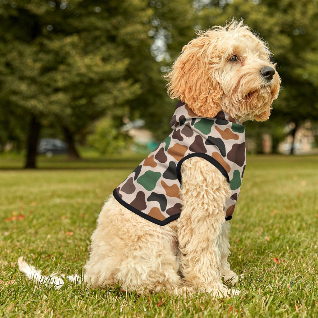 Duck Camo Pet Hoodie | Farm Dog Hoodie | Hunting Camo Puppy Sweater | Rustic Country Pet Apparel | Farm Life Dog Outfit | Outdoor Farm Animal Hoodie | Homestead Pet Clothing