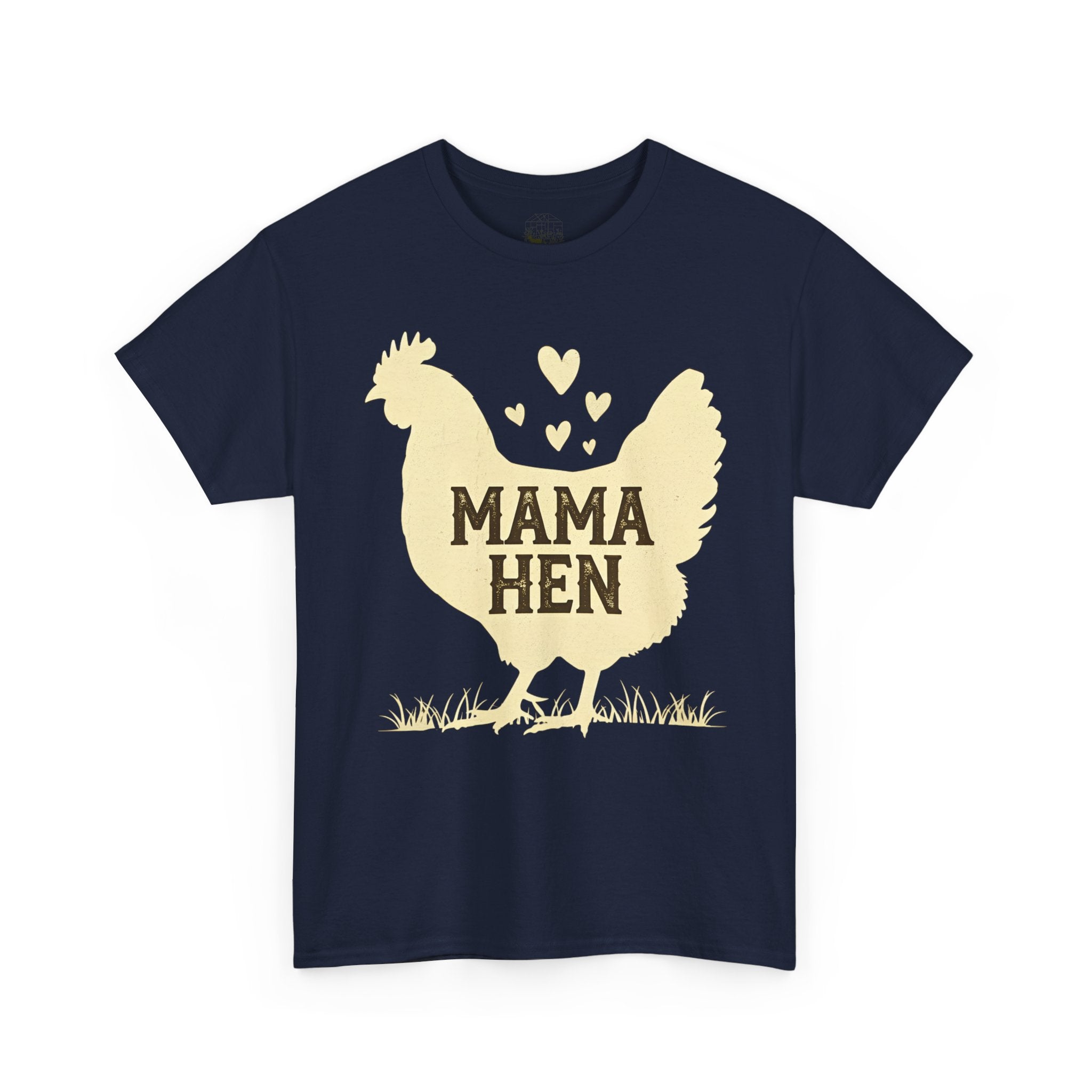 Mama Hen T-Shirt – Chicken Mom Tee, Minimalist Farmhouse Chicken Shirt, Unisex Gildan 5000