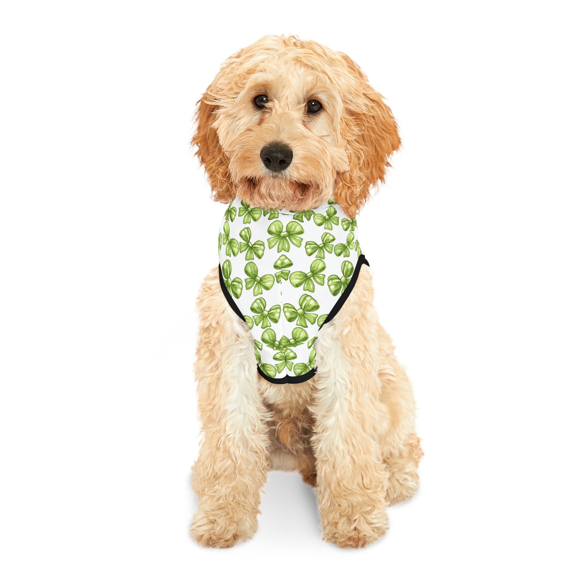 Lime Coquette Bows Cute Pet Hoodie - Adorable Puppy Sweater, Small Dog Outfit, Furry Friend Gift, Pet Apparel, Animal Lover Present