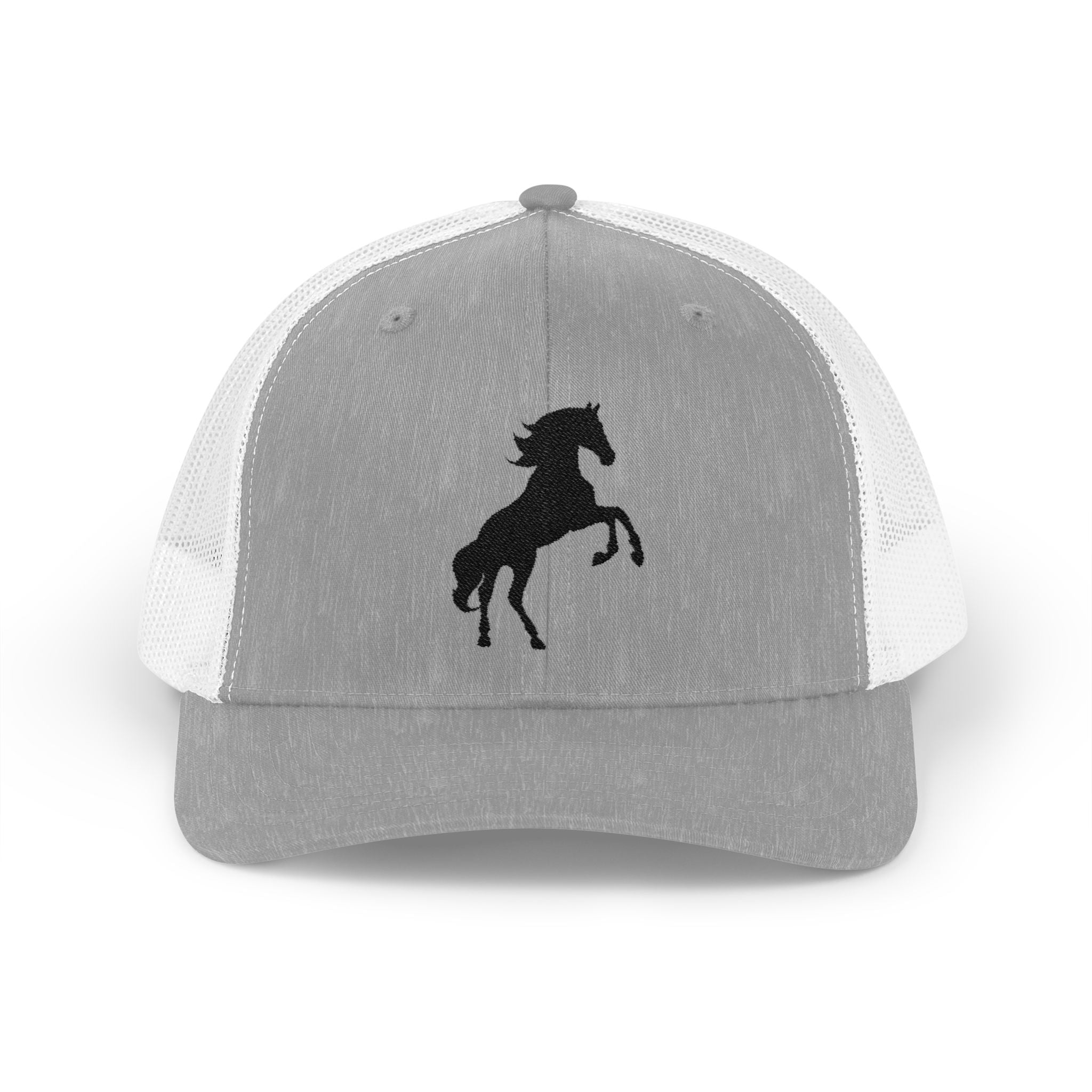 Rearing Horse Trucker Hat | Western Equestrian Mesh Snapback Cap | Rustic Ranch Horse Lover Hat | Farm Life Country Cowboy Cap