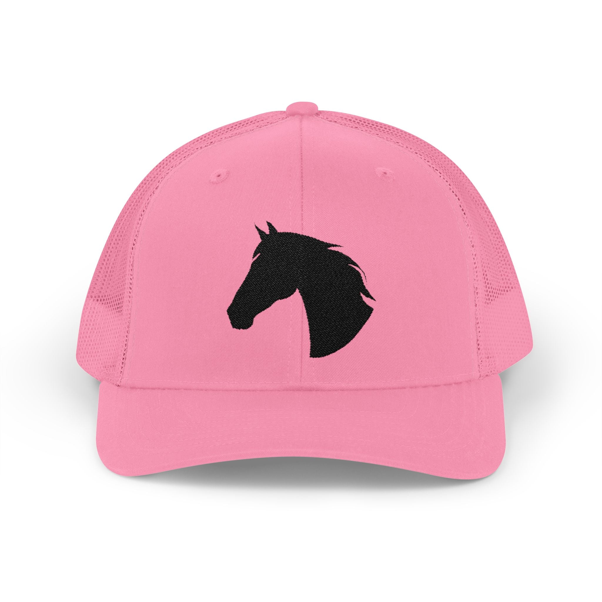 Horse Head Trucker Hat | Western Horse Silhouette Mesh Snapback Cap | Equestrian Ranch Hat | Rustic Farm Life Cowboy Cowgirl Horse Lover Hat