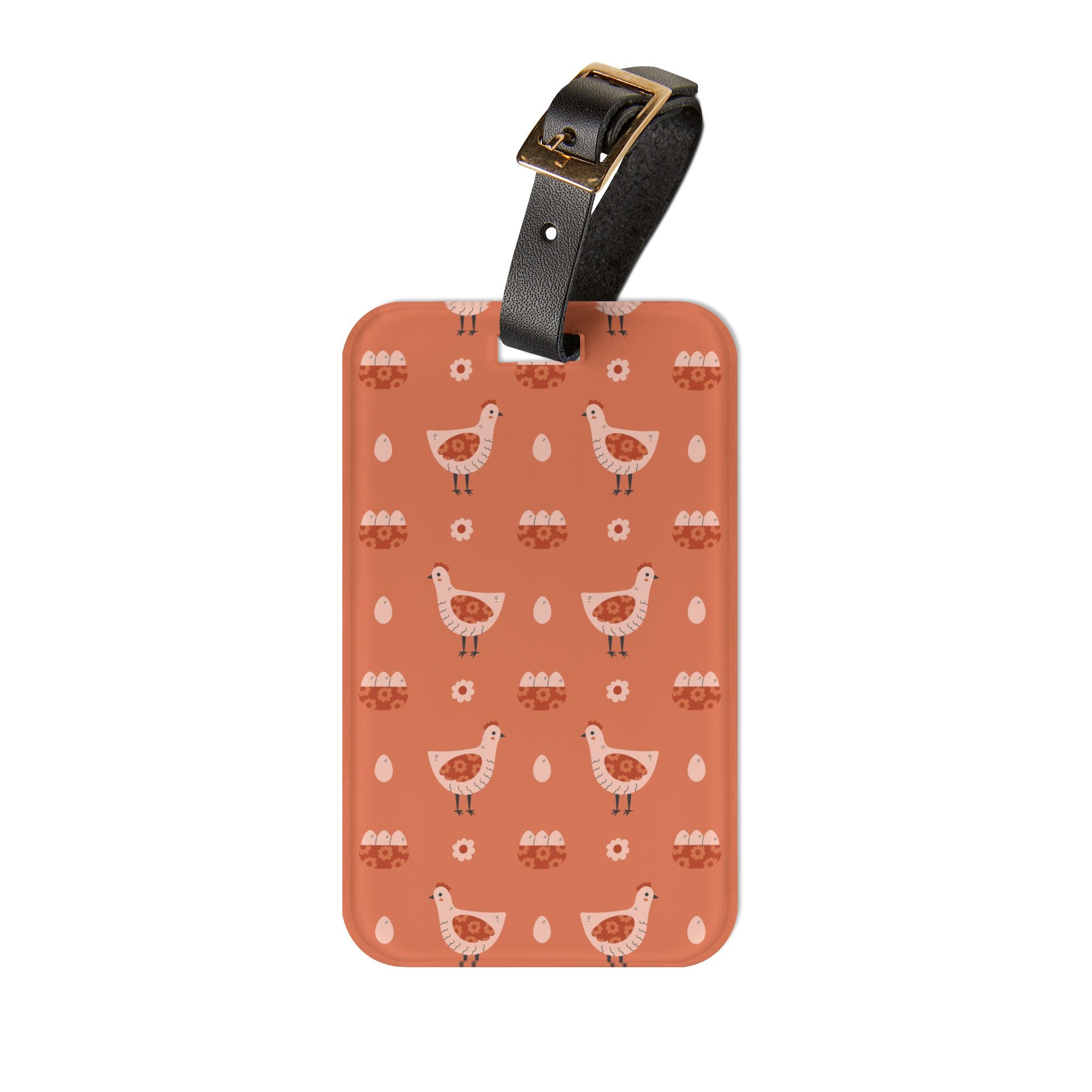 Chicken Luggage Tag | Farmhouse Travel Accessory | Rustic Hen Suitcase Tag | Cottagecore Poultry Bag Identifier | Gumpert Homestead
