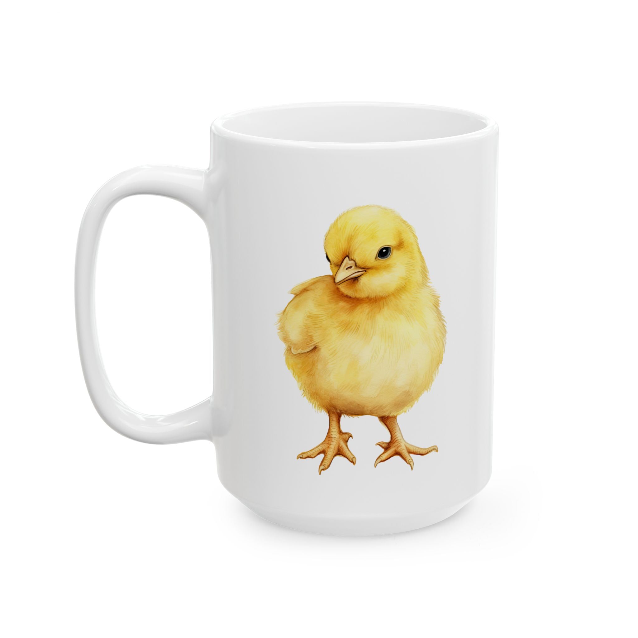 Baby Chick Ceramic Mug – Cute Chicken Coffee Cup, Farm Homestead Mug, Chick Lover Gift (11oz, 15oz)