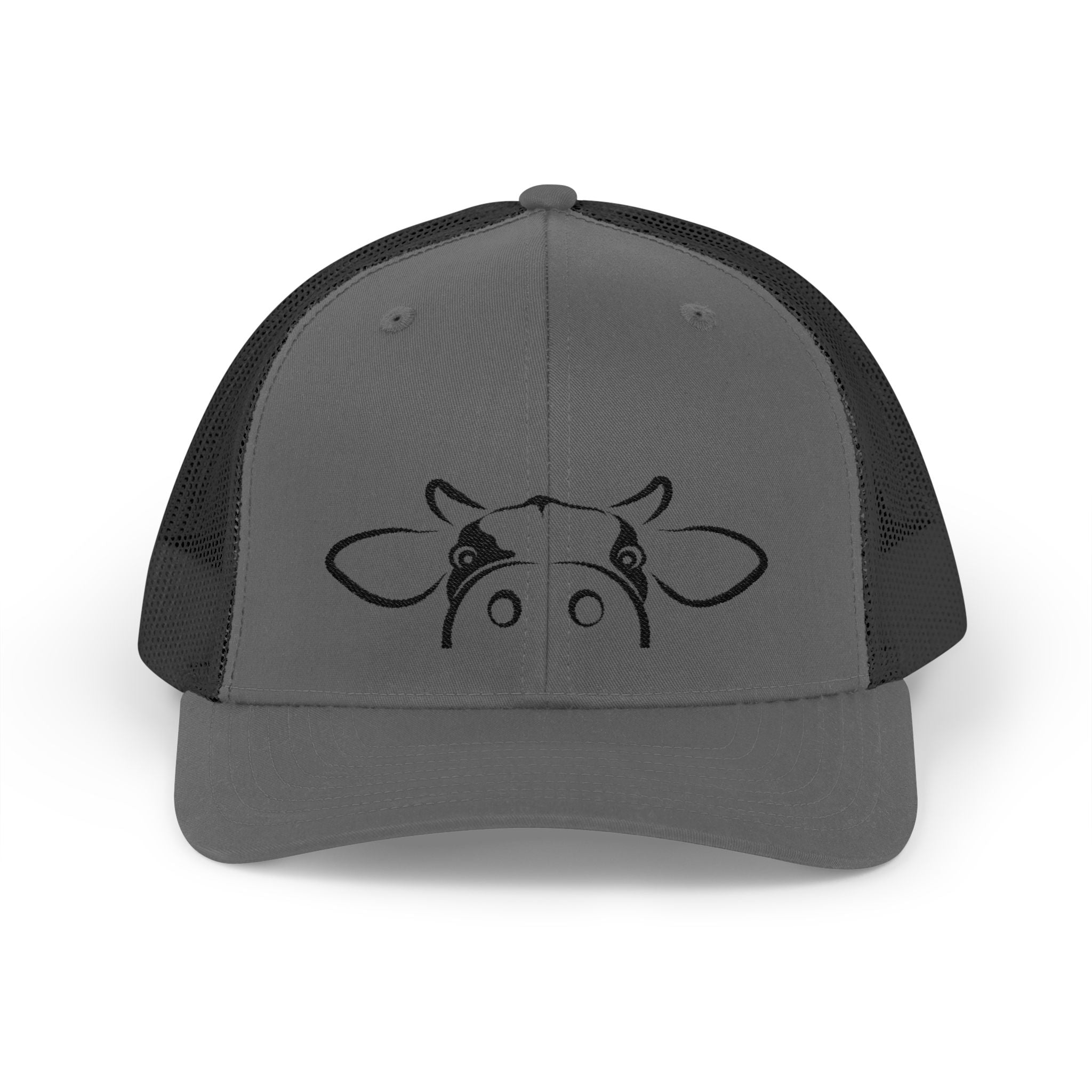 Peekaboo Cow Pink Trucker Hat – Cute Farm Snapback Cap, Cow Lover Hat, Farm Girl Mesh Hat, Country Cottagecore Hat