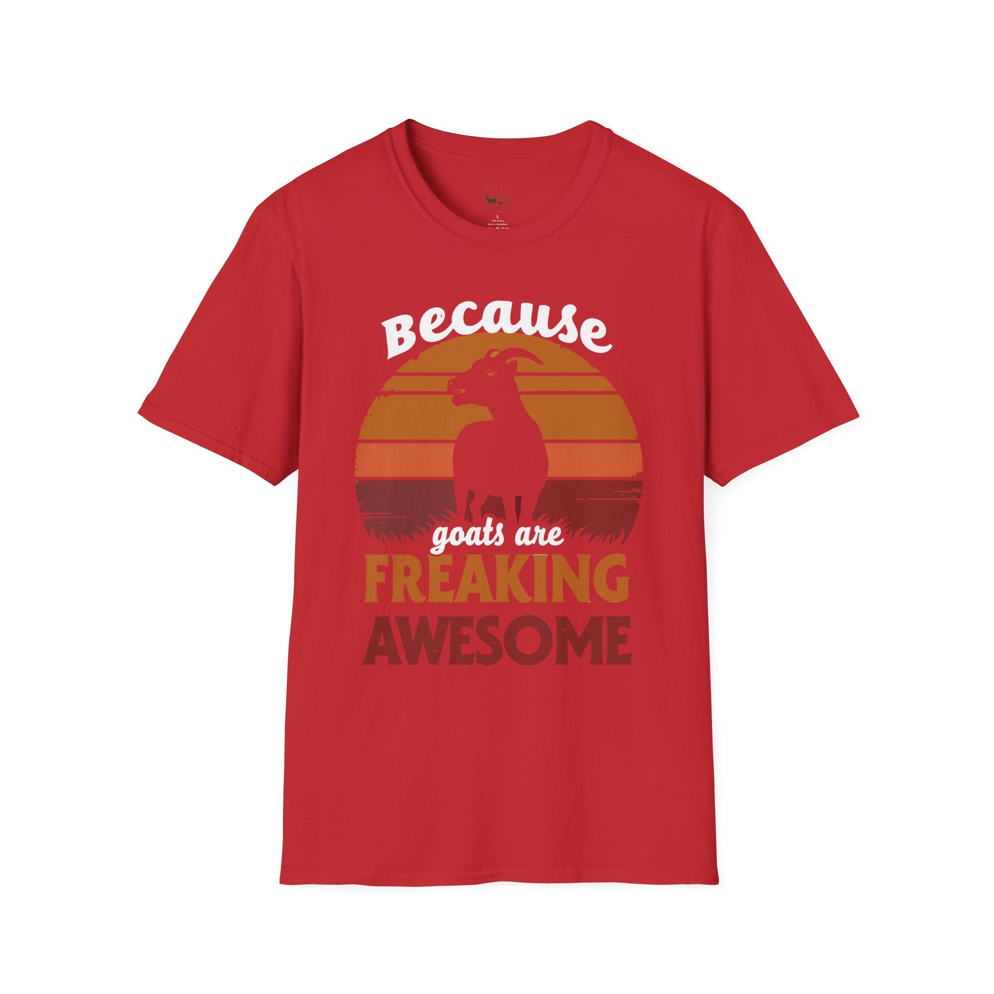 Because Goats Are Freaking Awesome Vintage Unisex T-Shirt | Funny Goat Lover Farm Life Tee