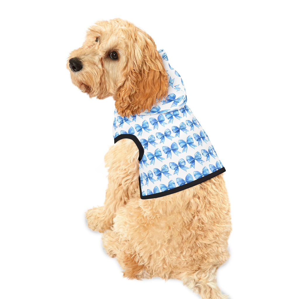 Coquette Bows Cute Pet Hoodie - Adorable Puppy Sweater, Small Dog Outfit, Furry Friend Gift, Pet Apparel, Animal Lover Present