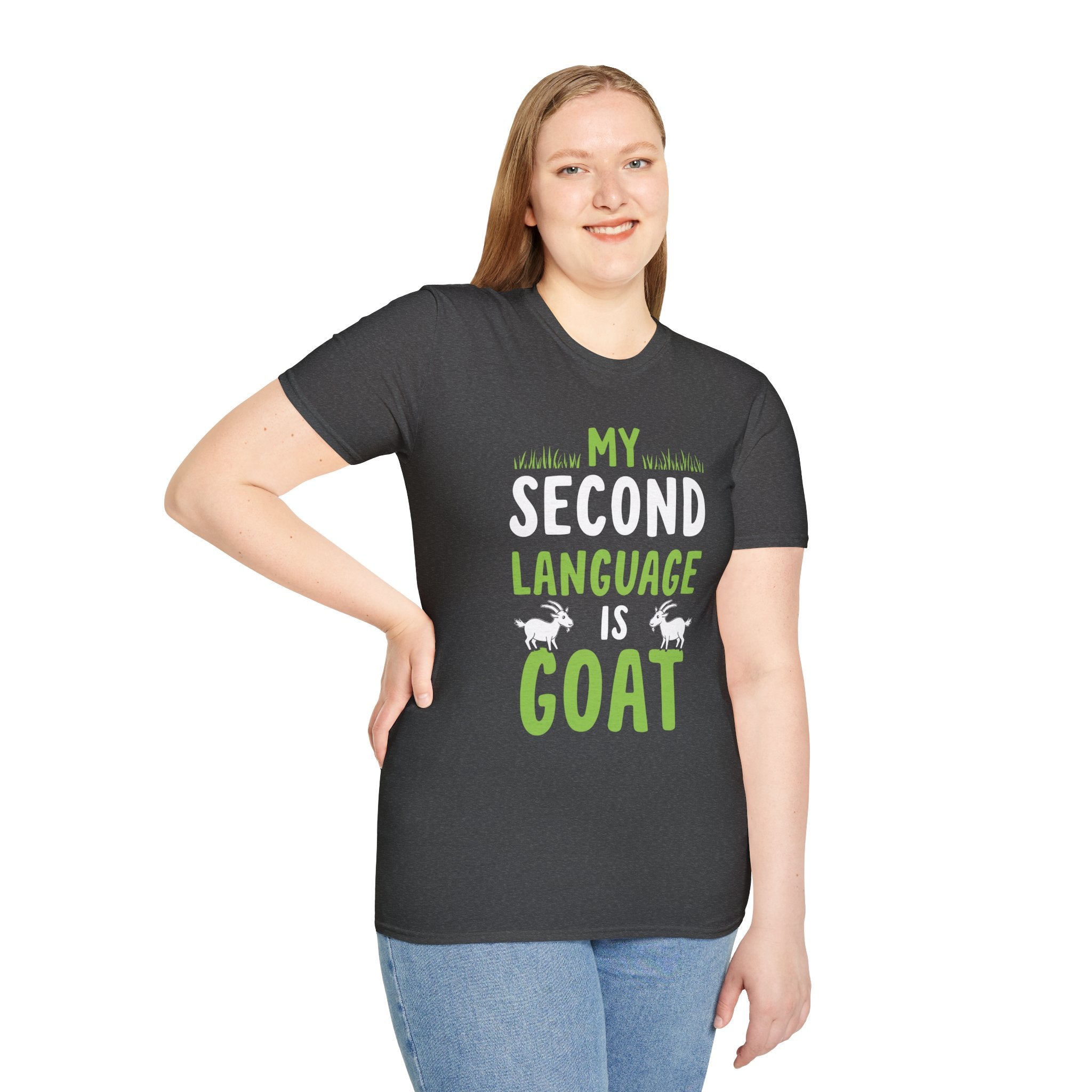 My Second Language Is Goat Funny Unisex T-Shirt | Goat Lover Farm Life Tee