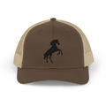 Rearing Horse Trucker Hat | Western Equestrian Mesh Snapback Cap | Rustic Ranch Horse Lover Hat | Farm Life Country Cowboy Cap