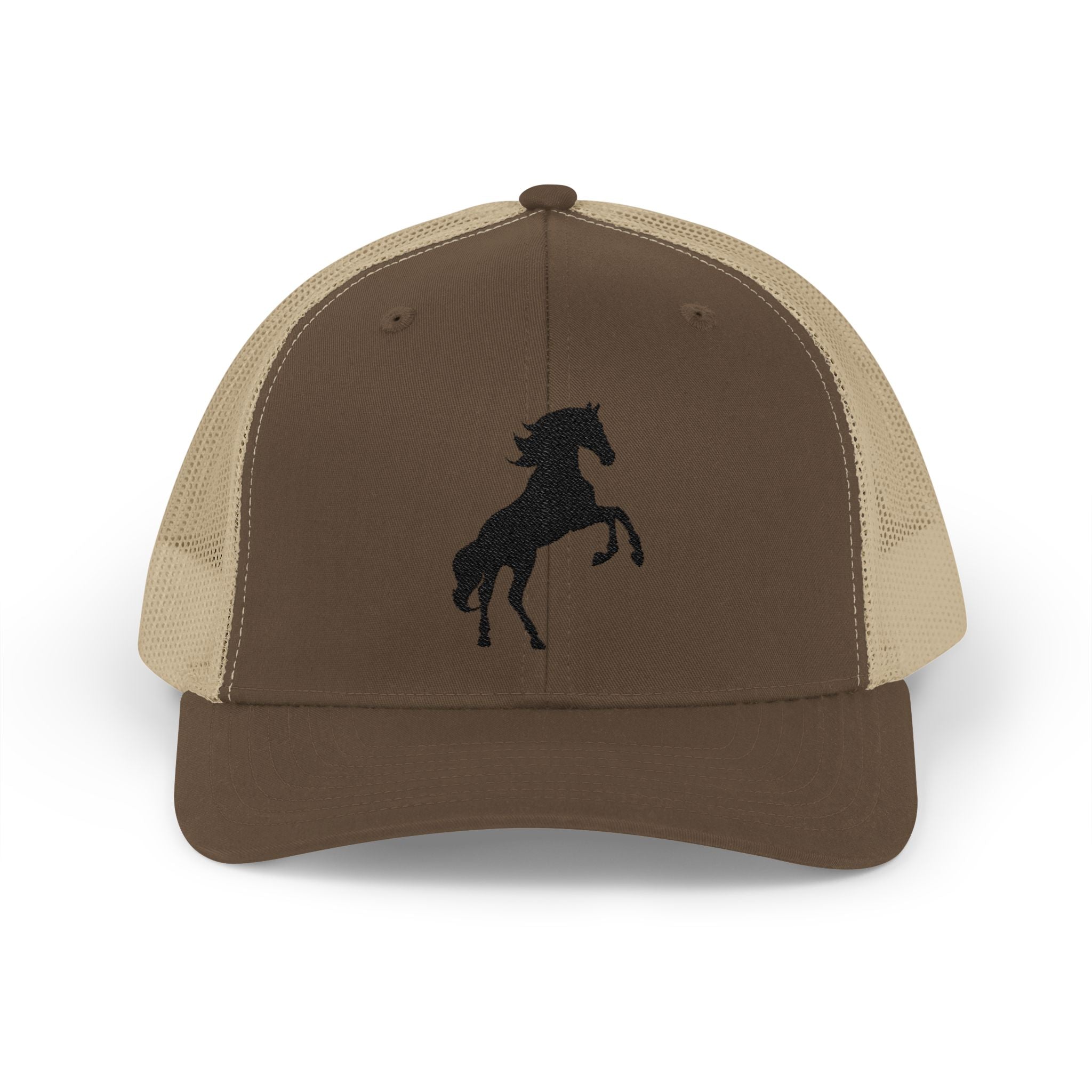 Rearing Horse Trucker Hat | Western Equestrian Mesh Snapback Cap | Rustic Ranch Horse Lover Hat | Farm Life Country Cowboy Cap