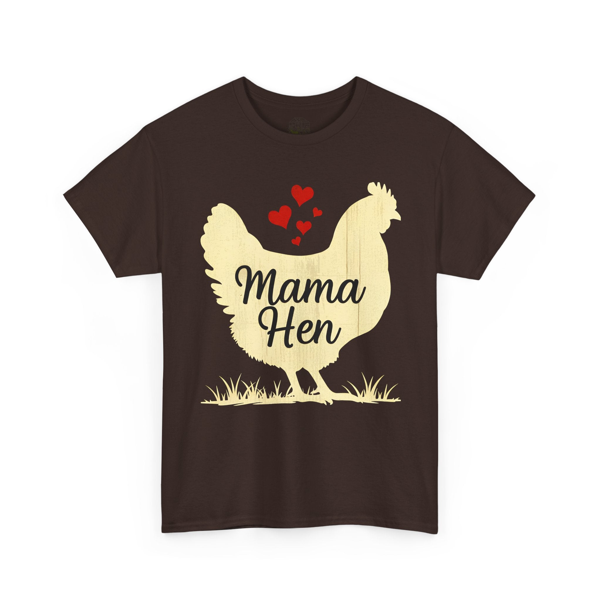 Mama Hen T-Shirt – Chicken Mom Tee, Minimalist Farmhouse Chicken Shirt, Unisex Gildan 5000