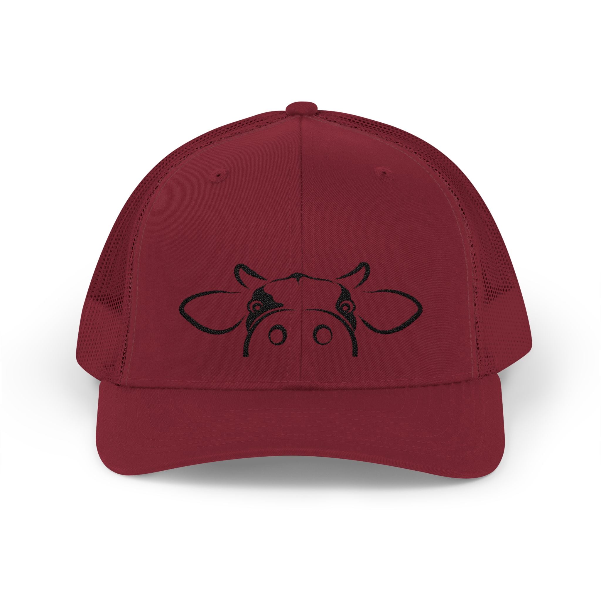 Peekaboo Cow Pink Trucker Hat – Cute Farm Snapback Cap, Cow Lover Hat, Farm Girl Mesh Hat, Country Cottagecore Hat