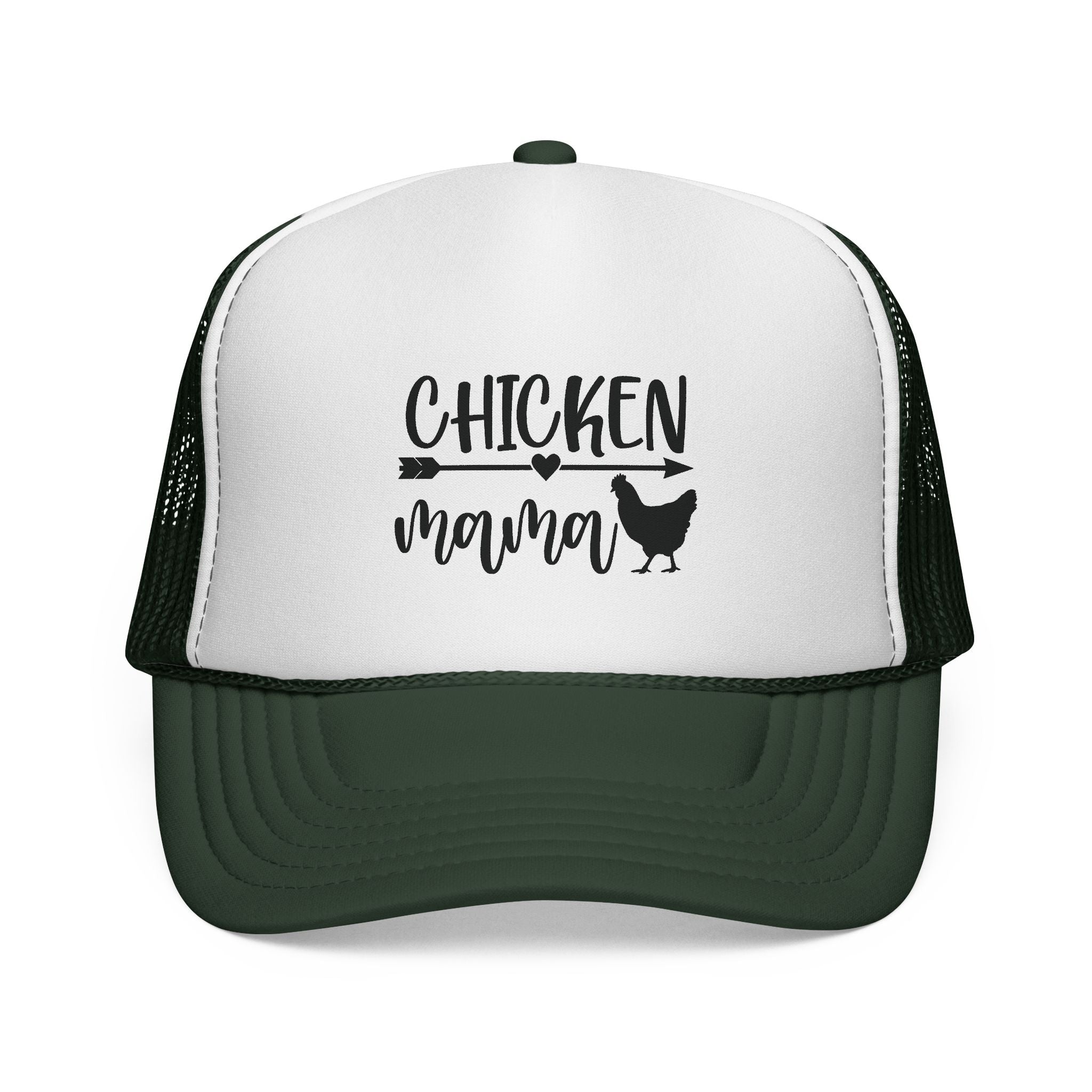 Chicken Mama Trucker Hat – Farm Mom Hat, Backyard Chicken Keeper Cap, Funny Homestead Poultry Hat