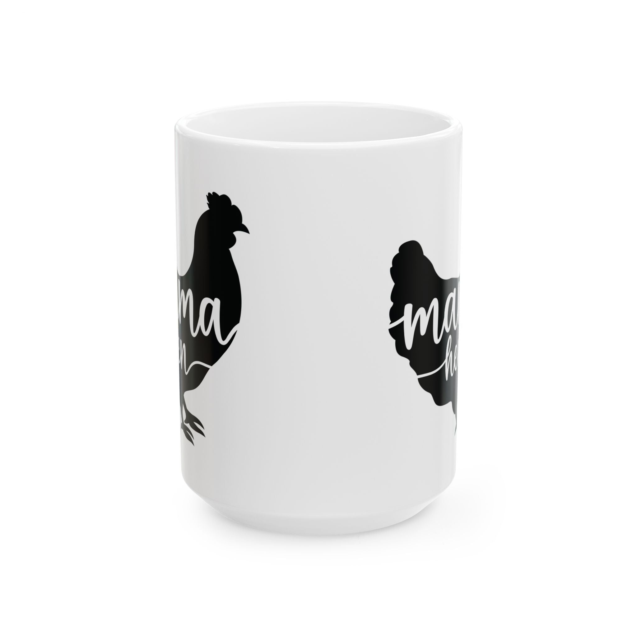 Mama Hen Ceramic Mug – Chicken Mom Coffee Cup, Farm Homestead Mug, Backyard Chicken Lover Gift (11oz, 15oz)