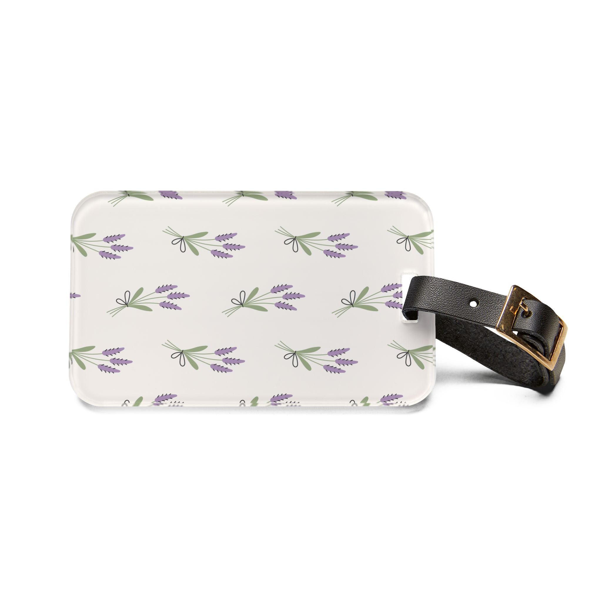 Lavender Luggage Tag | Cottagecore Travel Accessory | Floral Suitcase Tag | Minimalist Farmhouse Bag Identifier | Gumpert Homestead