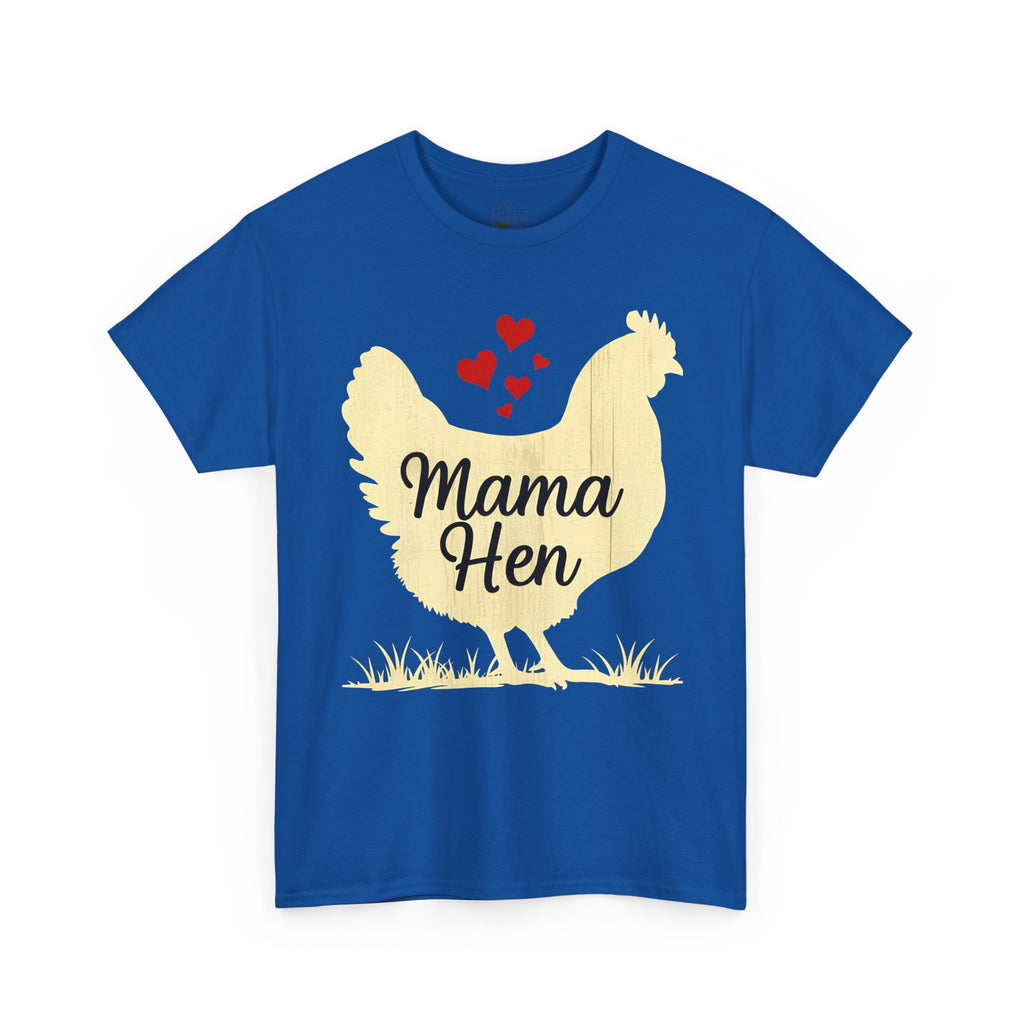 Mama Hen T-Shirt – Chicken Mom Tee, Minimalist Farmhouse Chicken Shirt, Unisex Gildan 5000