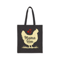 Mama Hen Canvas Tote Bag – Chicken Mom Market Bag, Farmhouse Chicken Lover Tote, Reusable Homestead Shopping Bag