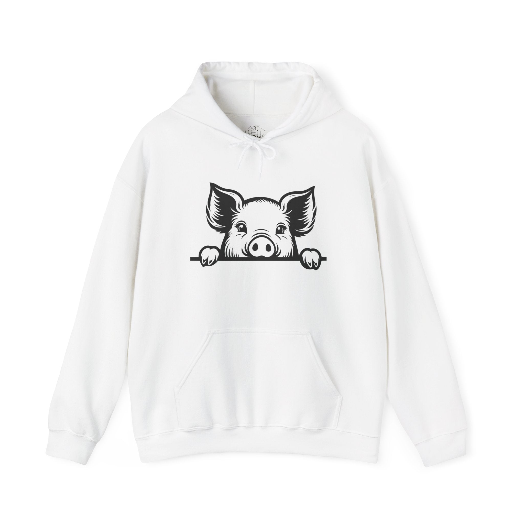 Peeking Pig Hoodie – Cute Pig Pullover Sweatshirt, Pig Lover Hoodie, Farm Life Hoodie, Mini Pig Apparel, Homestead Hoodie, Farm Animal Hoodie, Country Living Unisex Hoodie