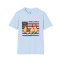 American Flag Chickens T-Shirt – American Flag Hen Shirt, Farm Life Tee, 4th of July Chicken Shirt, Backyard Chicken Keeper Gift, Homestead Farm Apparel