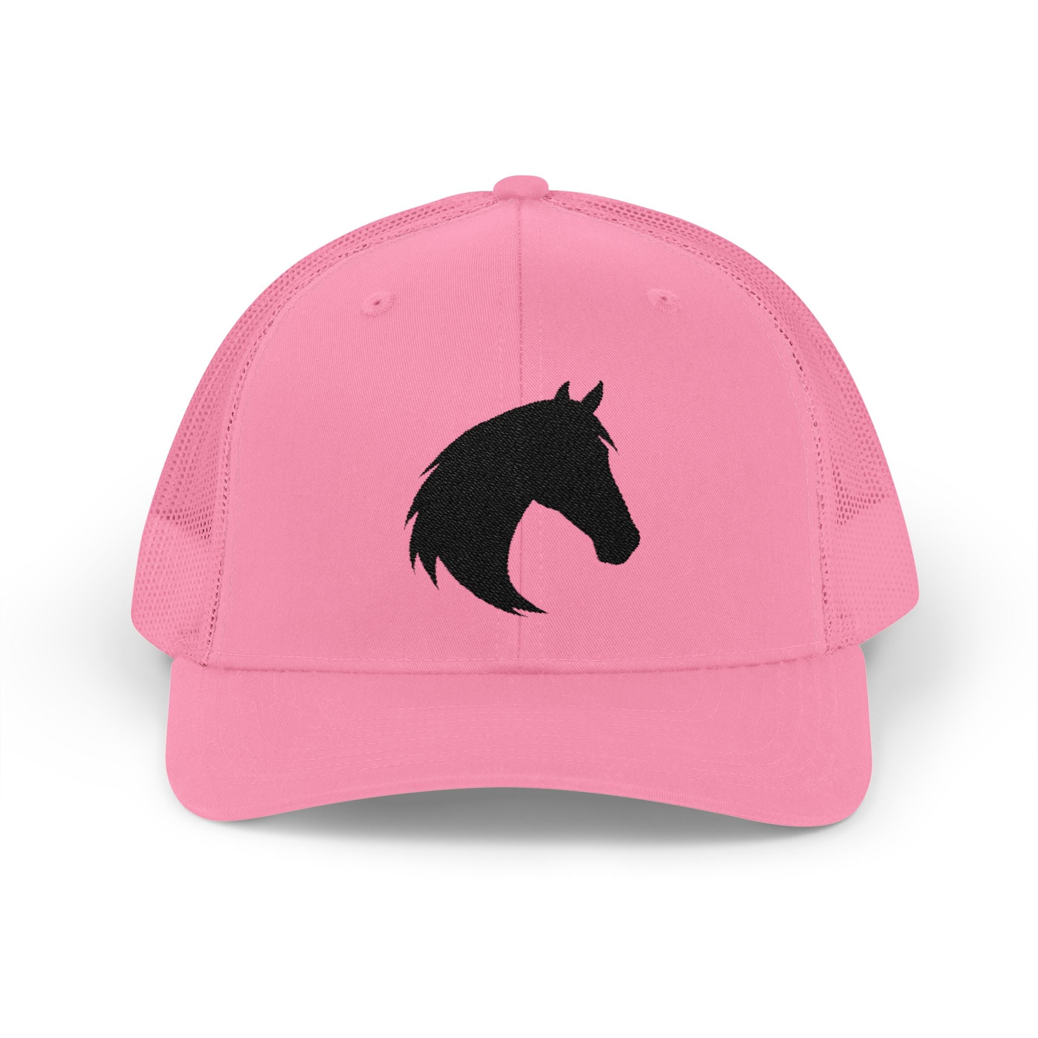 Horse Head Trucker Hat | Western Horse Silhouette Mesh Snapback Cap | Equestrian Ranch Hat | Rustic Farm Life Cowboy Cowgirl Horse Lover Hat