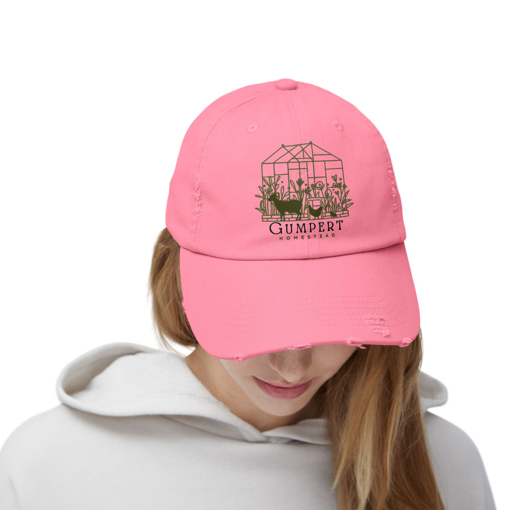 Gumpert Homestead Logo Unisex Distressed Cap